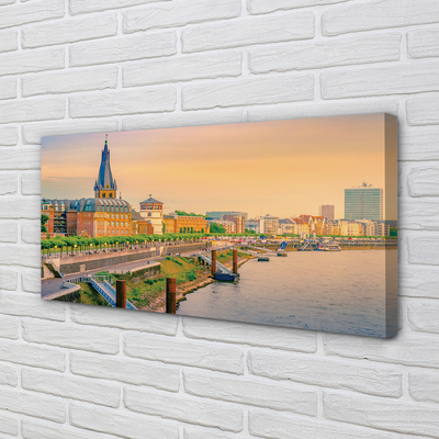 Quadro em tela Alemanha Sunrise River