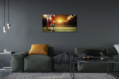 Quadro em tela Pernas do estádio de futebol