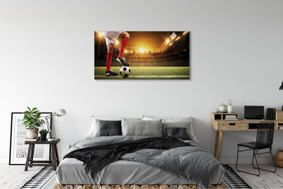 Quadro em tela Pernas do estádio de futebol