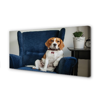 Quadro em tela Cachorro sentado