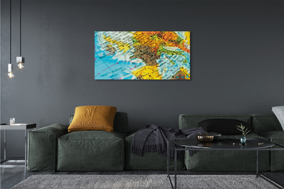 Quadro em tela Mapa do globo