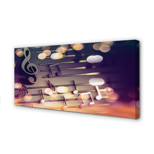 Pintura em tela Notas pretas