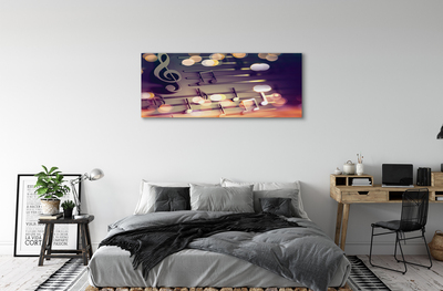 Pintura em tela Notas pretas