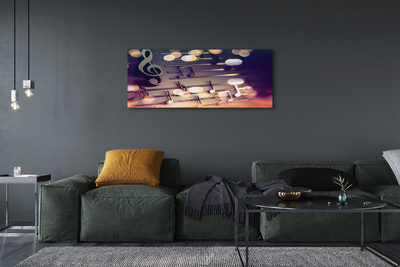 Pintura em tela Notas pretas