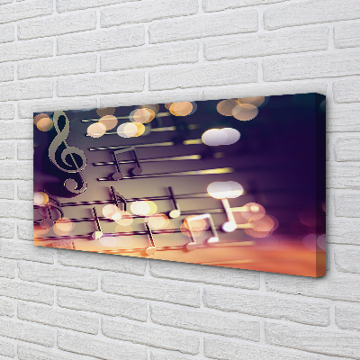 Pintura em tela Notas pretas