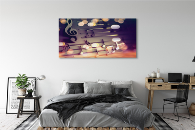 Pintura em tela Notas pretas