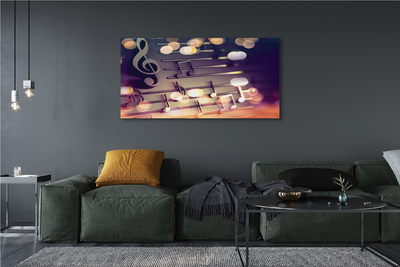 Pintura em tela Notas pretas