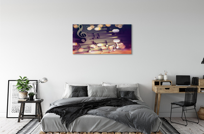 Pintura em tela Notas pretas