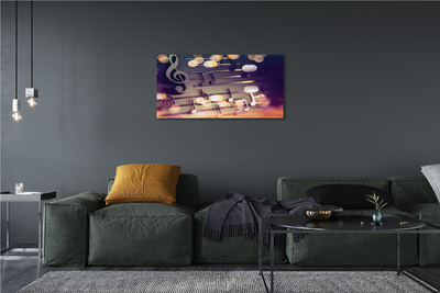 Pintura em tela Notas pretas