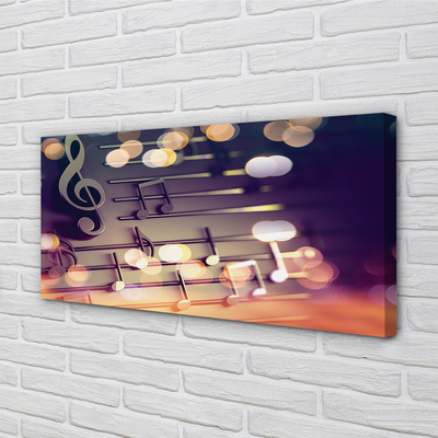 Pintura em tela Notas pretas