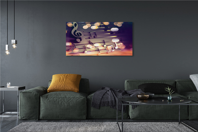 Pintura em tela Notas pretas