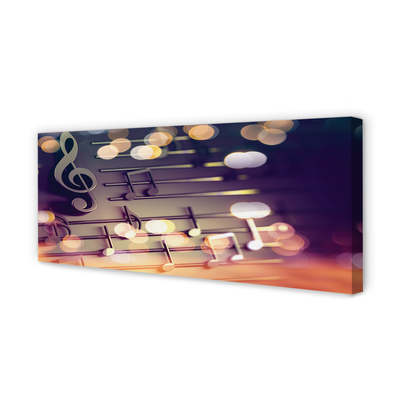 Pintura em tela Notas pretas