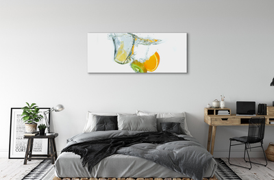 Quadro em tela Água de kiwi e laranja