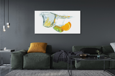 Quadro em tela Água de kiwi e laranja