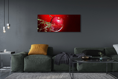 Pintura em tela Gotas de água de maçã