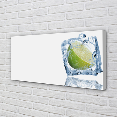 Pintura em tela Cubo de gelo de limão