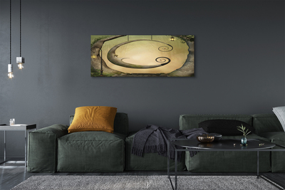 Pintura em tela Árvores da Floresta de Luz