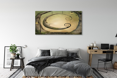 Pintura em tela Árvores da Floresta de Luz