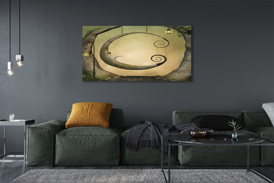 Pintura em tela Árvores da Floresta de Luz