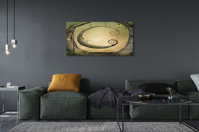 Pintura em tela Árvores da Floresta de Luz