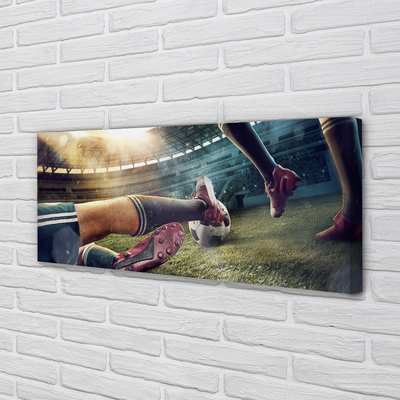 Pintura em tela Chuteiras de estádio de futebol