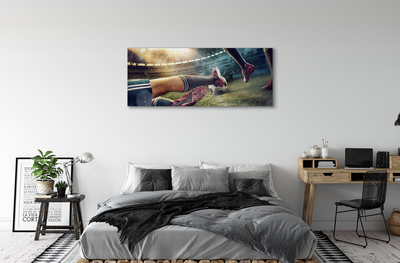 Pintura em tela Chuteiras de estádio de futebol