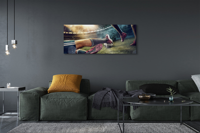 Pintura em tela Chuteiras de estádio de futebol