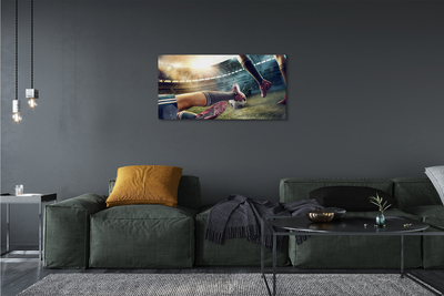 Pintura em tela Chuteiras de estádio de futebol