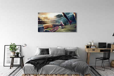 Pintura em tela Chuteiras de estádio de futebol