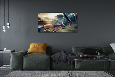 Pintura em tela Chuteiras de estádio de futebol