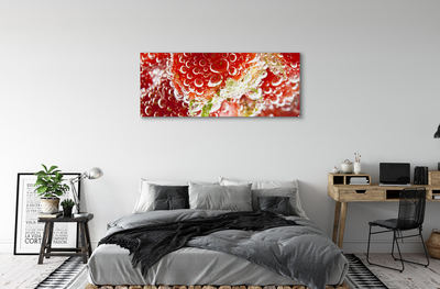 Pintura em tela Morangos molhados