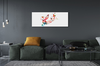 Quadro em tela Notas coloridas de borboletas