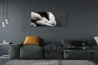 Quadro em tela Músculos pretos e brancos