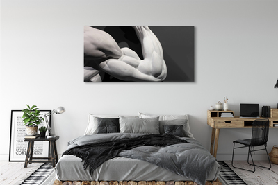 Quadro em tela Músculos pretos e brancos