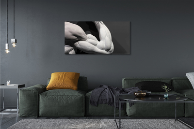 Quadro em tela Músculos pretos e brancos