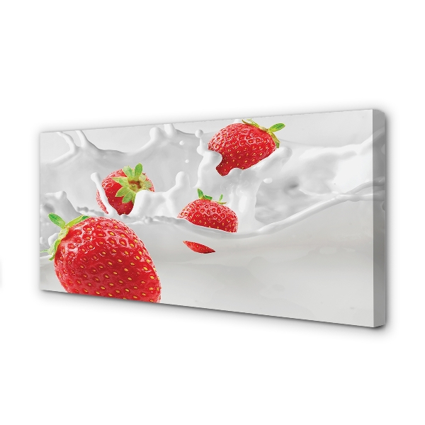 Quadro em tela Leite de morango