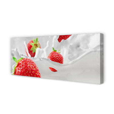 Quadro em tela Leite de morango