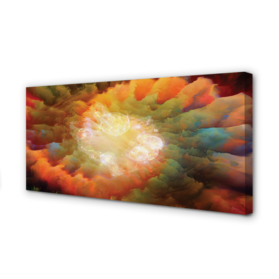 Pintura em tela Padrões fractais abstratos