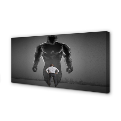 Pintura em tela Homem musculoso