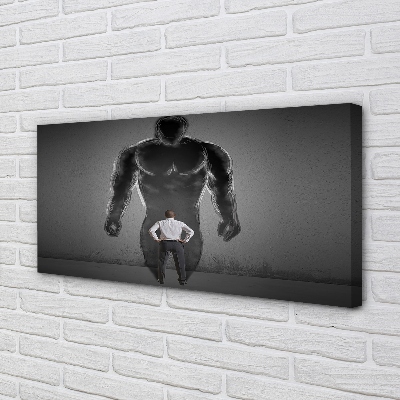 Pintura em tela Homem musculoso