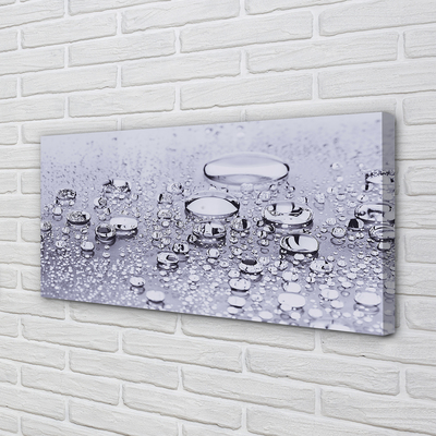 Quadro em tela Macro gotas de água