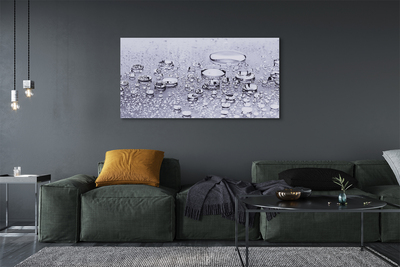 Quadro em tela Macro gotas de água