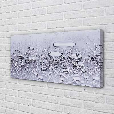 Quadro em tela Macro gotas de água