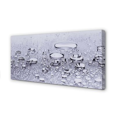 Quadro em tela Macro gotas de água