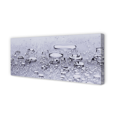 Quadro em tela Macro gotas de água