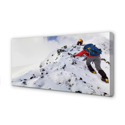 Pintura em tela Escalada de montanha
