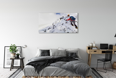 Pintura em tela Escalada de montanha