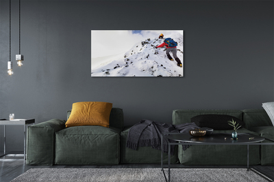 Pintura em tela Escalada de montanha