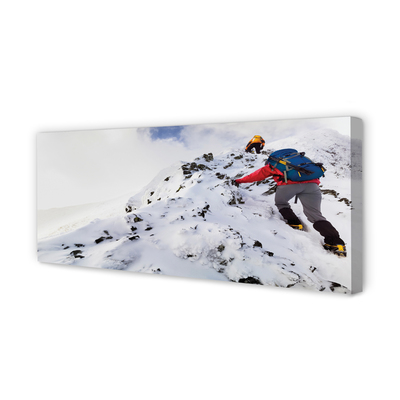Pintura em tela Escalada de montanha