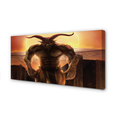 Pintura em tela Figura do pôr do sol